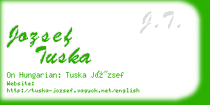 jozsef tuska business card